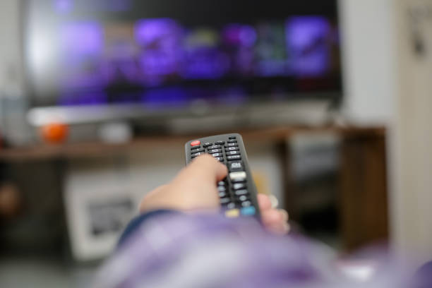 tv remote control to turn on and watch series and movies.